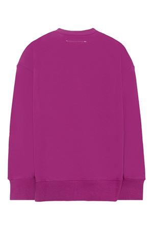 felpa in cotone viola MM6 KIDS | M60896MM02XM6602